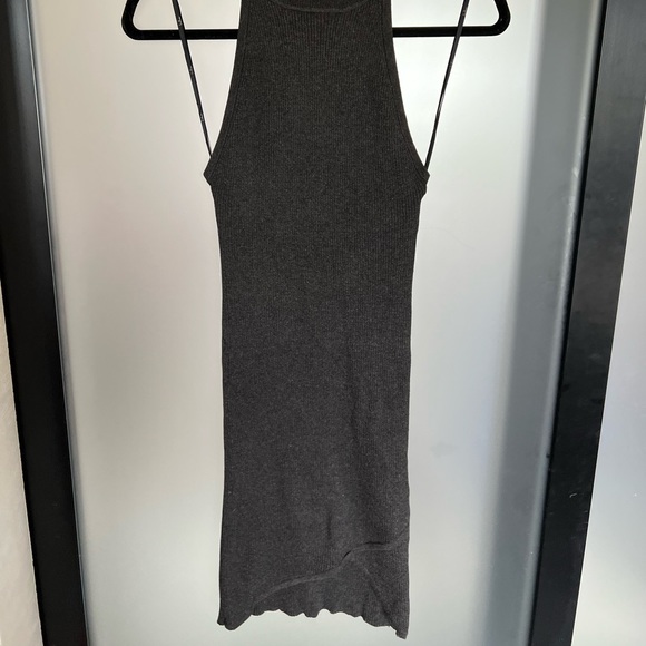 Grey ribbed bodycon dress - Picture 7 of 7
